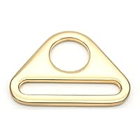 CRAFTMEMORE 4pcs Triangle Ring Adjusters D-rings Adjustment Buckle for Sewing Bag Strap Webbing SC84
