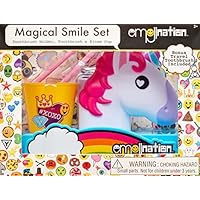 Unicorn Travel Toothbrush, Tooth Brush Holder, and Rinse Cup Magical Smile Set