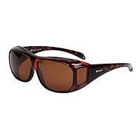 Polarized Solar Shield Fit Over Glasses Driving Sunglasses for Men and Women
