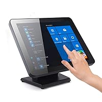Angel POS 17-Inch Capacitive LED Backlit Multi-Touch Monitor, True Flat Seamless Design Touchscreen, VGA