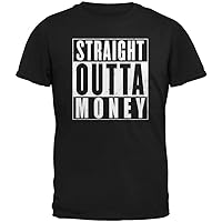 Old Glory Straight Outta Money Black Adult T-Shirt - X-Large