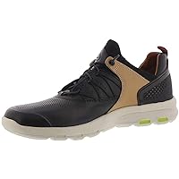 Rockport Lets Walk Mens Bungee Comfort Shoe Black Leather - 8 Wide