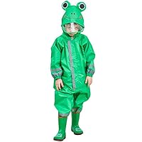 Kids Waterproof Rainsuit All In One Puddle Suit Raincoat For Boys and Girls Puddlesuit