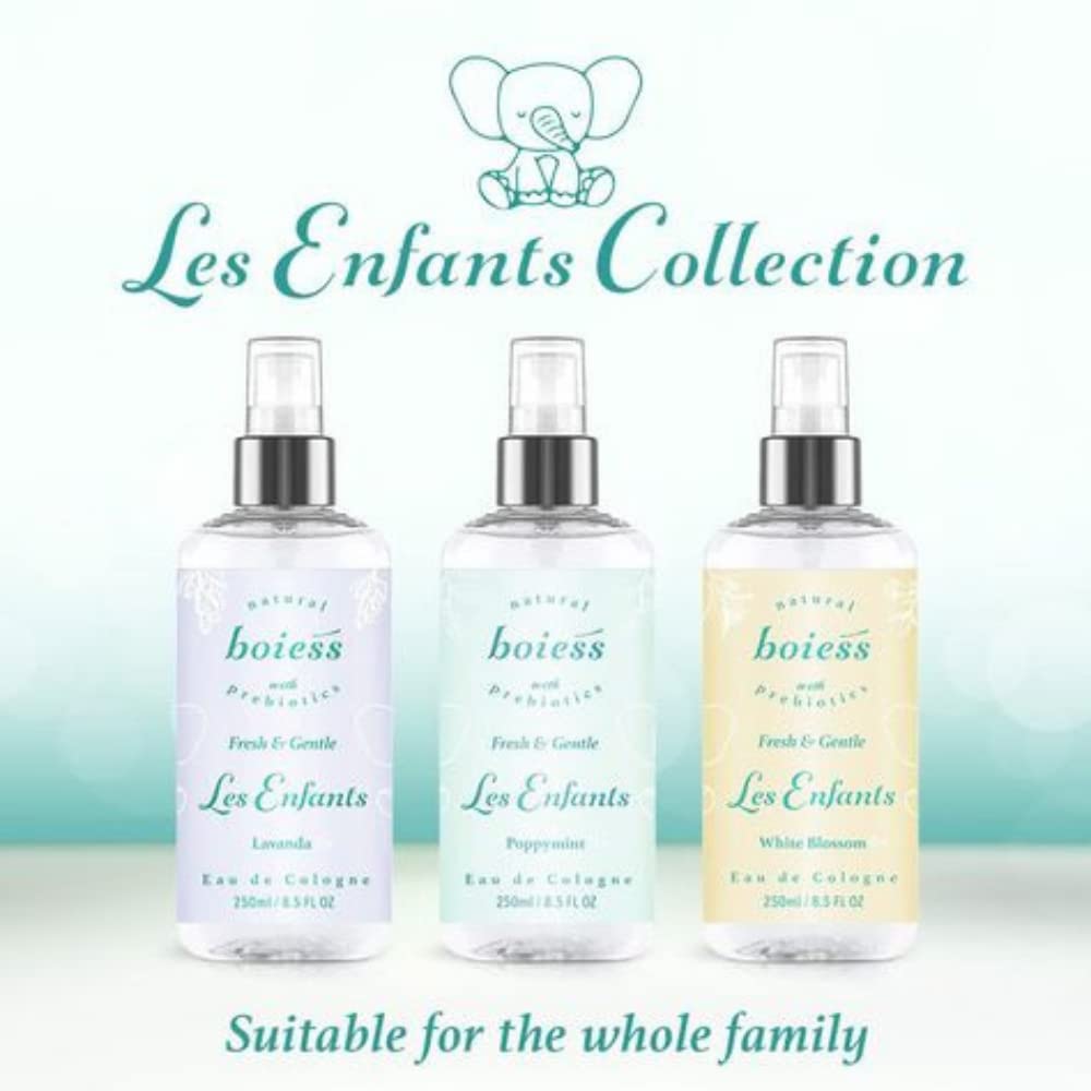 Boiess Colognes Lavanda For Moms, Babies & Kids | Natural Eau de Cologne | Clean & Fresh Scent | Children Fragrance For Soft & Sensitive Skin | Easy Use & Gentle on Baby | Size: 8.5 FL Oz