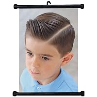 sp217152 Boy Hairstyles Wall Scroll Poster For Barber Salon Haircut Display