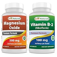 Magnesium Oxide 500 mg & B2 (Riboflavin) 100 mg