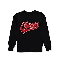 Brooklyn Vertical Boys' Chicago Chenille Crew Fleece Sweatshirt