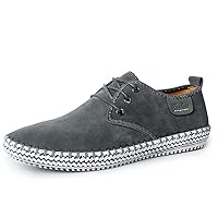 Men's casual oxford with breathable knit fabric upper, lace-up closure and memory foam insole