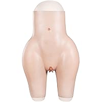 Men & Women'sCrossdressing Panties Silicone Panty with Fake Vagina Big Hips Brirfs for Transgenders Drag Queen 8G