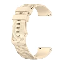 Smart Watch Replacement Bracelet Wristband for Microwear L13 L15 L16 L19 Solid Color Small Plaid Durable Elastic Silicone Strap (Color : Beige, Size : L15)