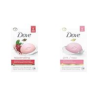 Dove Beauty Bar Gentle Cleanser with Moisturizing Cream Pink and Original Scent Bars for Softer Smoother More Radiant Skin 6 Bars Total