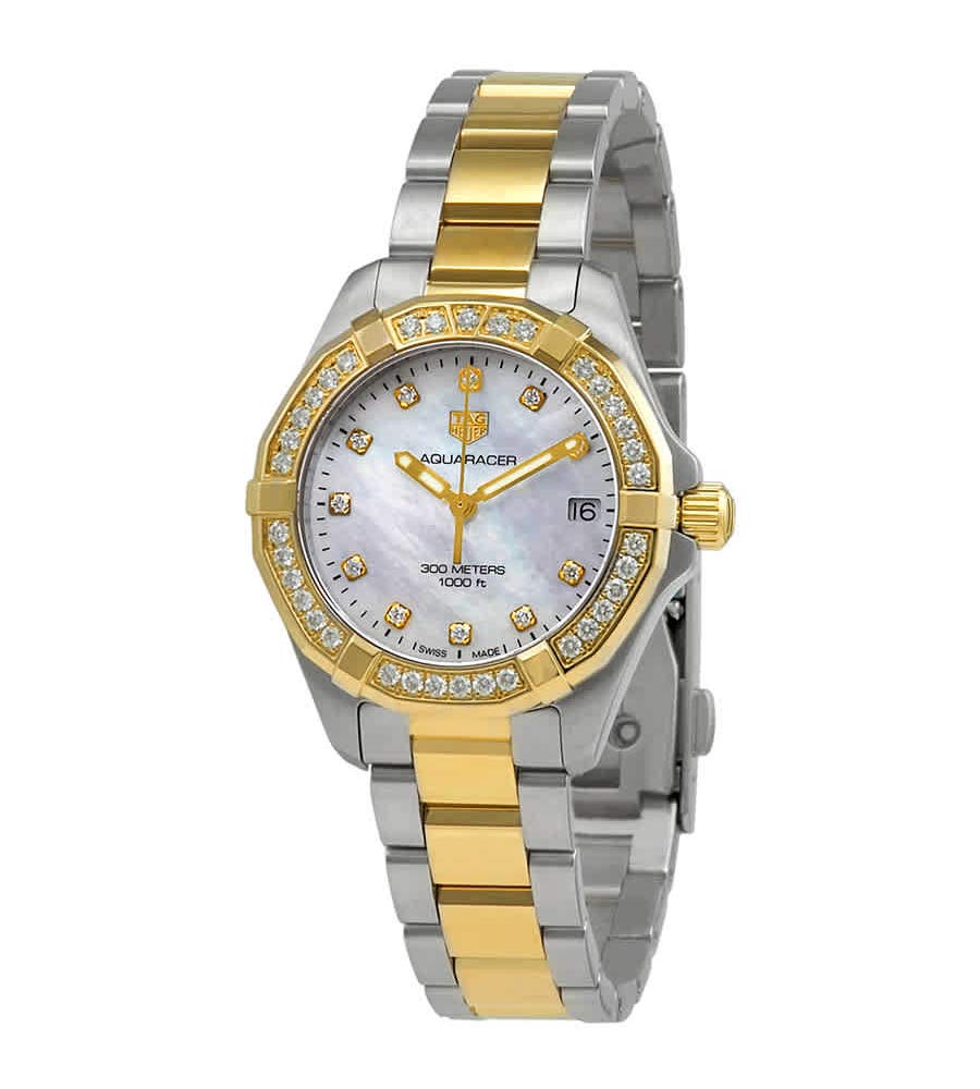 Tag Heuer Aquaracer Mother of Pearl Diamond Dial Ladies Watch WBD1323.BB0320