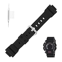 16mm× 26mm 71606395 Resin Watch Band replacement for Casio G-shock DW-9051 DW-9052 DW-004C Strap Wirstband accessories for Men and Women