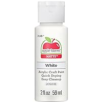 Apple Barrel Acrylic Paint in Assorted Colors (2 Ounce), 20503 White
