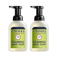 MRS. MEYER'S CLEAN DAY Foaming Hand Soap, Lemon Verbena Scent, 10 Fl oz (Pack of 2)