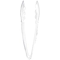 Clear Plastic Serving Tongs (9