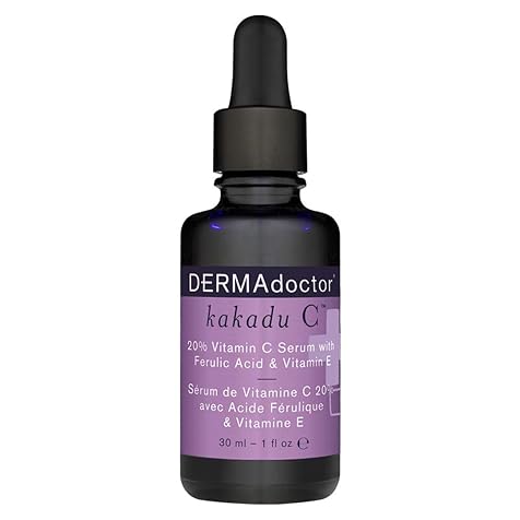 Kakadu C 20% Vitamin C Face Serum, Facial Skin Care for Dark Spots, Anti-Aging, Fine Lines, & Wrinkles, Ferulic Acid & Vitamin E,1 Fl Oz