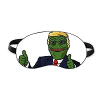 America President Sad Frog Funny Image Sleep Eye Shield Soft Night Blindfold Shade Cover