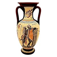 Greek Ceramic Pottery,Amphora 26cm,Adonis with Goddess Aphrodite