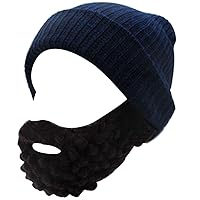 Men Women Beard Hats Warm Winter Knitted Beanie Caps Ski Hat