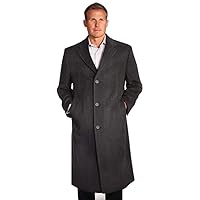 Big and Tall Luxury Wool and Cashmere Blend Topcoat to Size 60