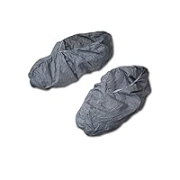 MAGID SC11GYXL EconoWear Disposable Tyvek Non-Skid Elastic Shoe Cover, XL, Gray (25 Pairs)