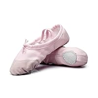 Girl's Ballet Shoe Canvas Dance Practice Flats Ballerina Flats for Toddler/Little Kid/Big Kid