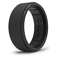 Enso Rings Classic Rise Silicone Ring - Timeless With a Twist - Made in the USA - Comfortable, Breathable, and Safe