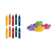 Munchkin® DrawTM Bath Crayons and Little Boat Train Baby Bath Toys, 10 Pack and 6 Piece Set