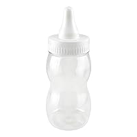 Homeford Jumbo Milk Bottle Coin Bank Baby Shower Plastic Container, 10-inch, White