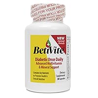Diabetic Multivitamin, Improves Nerve Function & Eye Health, Contains Vitamin C & Chromium for Healthy Sugar Levels, 30 Day Supply (30 caplets)