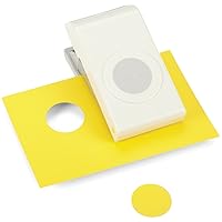 EK Tools Circle Punch 1.25 Inch With Safety Lock, Create Perfect Circles for Handmade Cards, Scrapbooking, Gift Tags, Invitations, Decorations and More