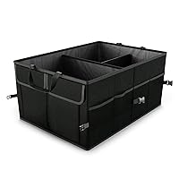 8sanlione Car Trunk Organizer/Storage, Collapsible Cargo Storage Box, Large Capacity, Trunk Organizer for Cars, Vehicles, SUVs, Trucks