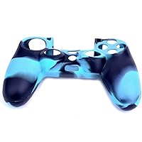 OSTENT Protective Silicone Gel Soft Case Cover Pouch Sleeve for Sony PlayStation 4 PS4 Controller Color Blue