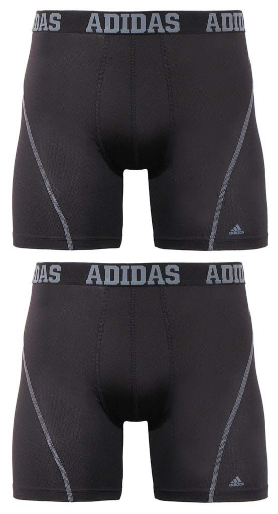 adidas Men's Sport Performance Climacool Boxer Brief Underwear (2-Pack),  Urban Sky/Bold Blue Bold Blue/Urban Sky, SMALL 