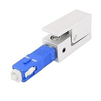 uxcell FTTH Fibre Optical Connector for Server Rack, Patch Panel Square SC Bare Fiber Optic Adapter