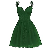 Little Green Dresses Short Graduation Party Slim fit lace Applique Dress Female Homecoming Mini Dresses