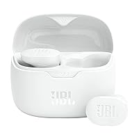 JBL Tune Buds - True wireless Noise Cancelling earbuds, JBL Pure Bass Sound, Bluetooth 5.3, 4-Mic technology for Crisp, Clear Calls, Up to 48 hours of battery life, Water and dust resistant (White)