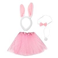 BESTOYARD 1 Set Suit Rabbit Costume Outfit Ear Headband Animal Dress up for Performance Props Mesh Skirt for Rabbit Outfit Costume for