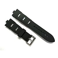 Ewatchparts 8/25MM BLACK SILICONE RUBBER WATCH BAND BRACELET FITS FOR BVLGARI DIAGONO TOP QY