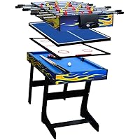 vocheer Multi Combo Game Table，Hockey, Billiards Table, Table Tennis Table for Game Room Adult & Teenager