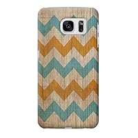 R3033 Vintage Wood Chevron Graphic Printed Case Cover for Samsung Galaxy S7 Edge