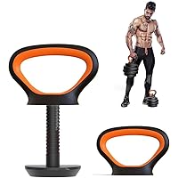 Adjustable Kettlebell Handle for Dumbbell Plates,for Plates Weights。Kettlebell Grip for Dumbbell Kettlebell Push up for Gym Workout,Fitness at Home or Gym for Men and Women。