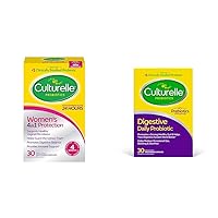 Culturelle Women’s 4-in-1 Daily Probiotic Supplements for Women & Daily Probiotic Capsules for Men & Women, Most Clinically Studied Probiotic Strain