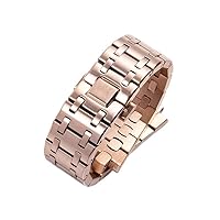 RAYESS Brand Watchband 28mm Full Stainless Steel Watch Band Bracelet For Audemars And Piguet Strap ROYAL OAK Watchband For 15710 15703