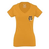 0252. Tiger Graphic Traditional Japanese Tattoo Till Death Society for Women V Neck Fitted T Shirt