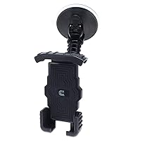 Cummins Windshield Phone Mount CMNWSPH - Suction Cup Phone Holder for Car or Truck Window or Dash Universal Fit - Black