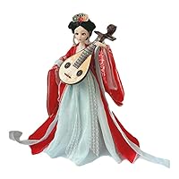 Chinese Hanfu Ball Joints Doll Song Dynasty Singing Girl Dress Up Toys Handmade Ancient Costume Doll Girls Gift, 12 inch