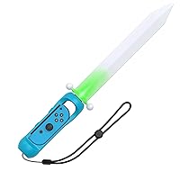 LED Game Sword for Nintendo Switch Joy-Con, Hand Grip for Skyward Sword Switch Game with Hand Strap (Blue)