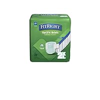 Medline FitRight OptiFit Ultra Adult Diapers, Disposable Incontinence Briefs with Tabs, Heavy Absorbency, XX-Large, 60